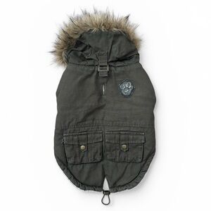 Canada Pooch Alaskan Army green Parka Size 14 small pet dog winter